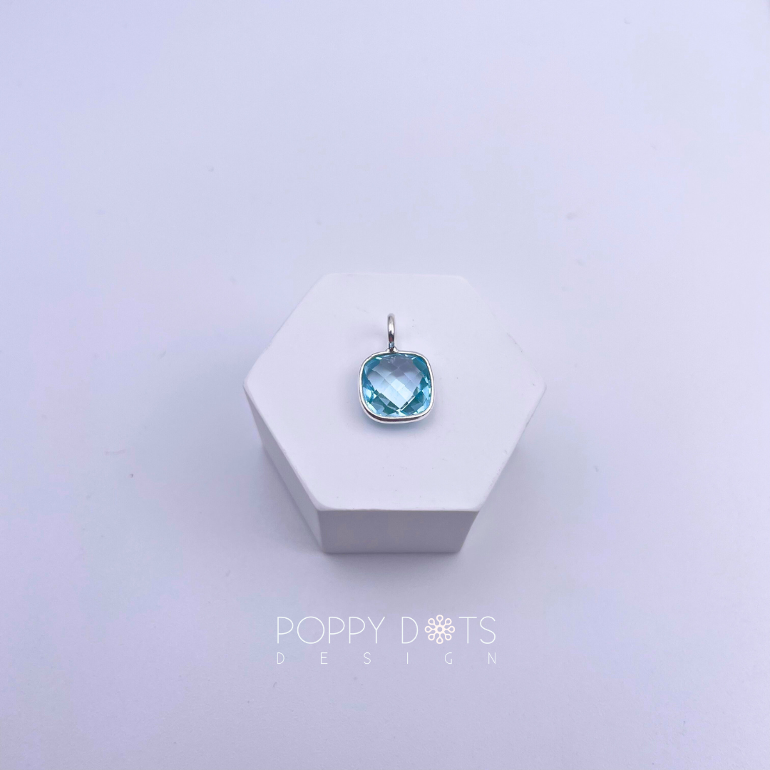 Sterling Silver Blue Topaz Pendant
