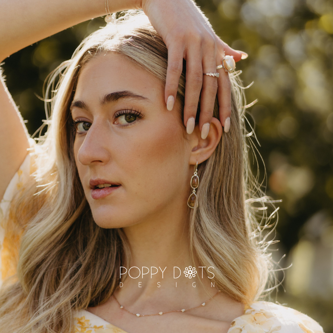 Sterling Silver & Rose Gold 45 cm dottie chain