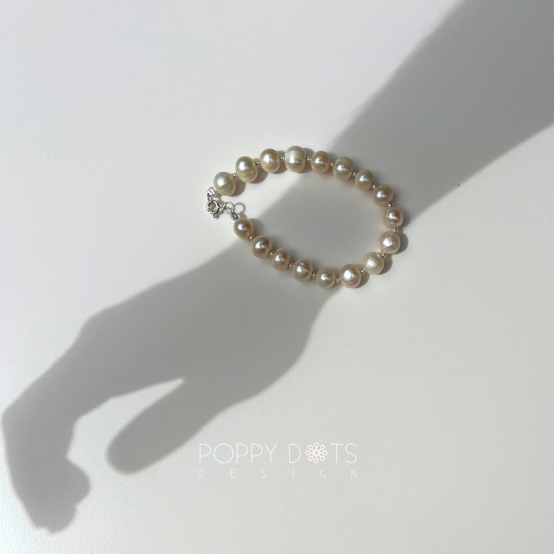 Sterling Silver Classic Freshwater Pearl Bracelet
