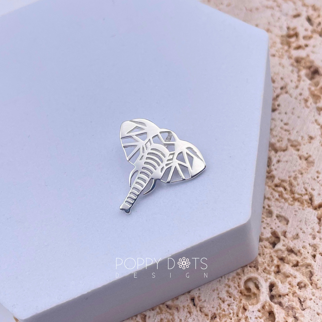 Sterling Silver Elephant Pendant
