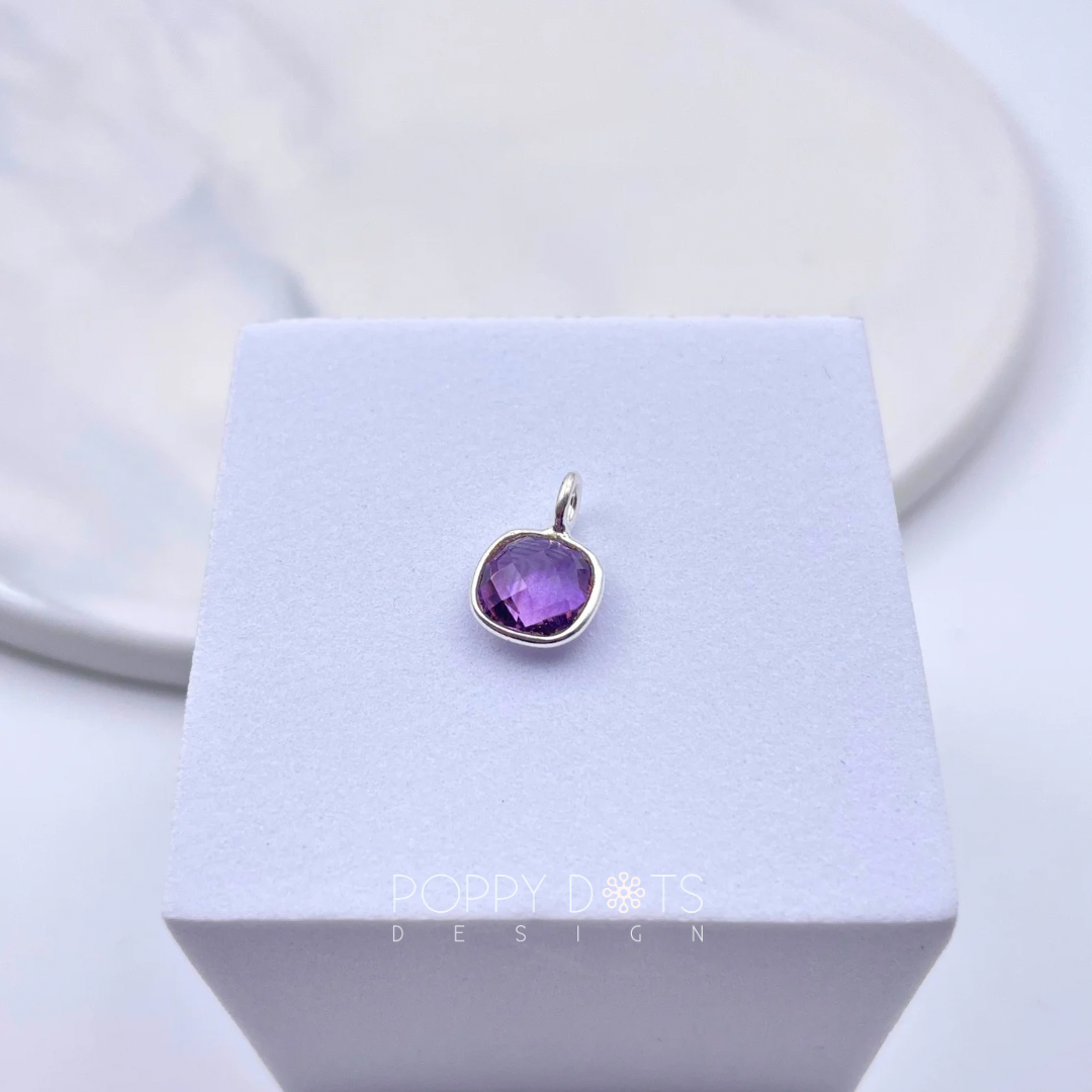 Sterling Silver Purple Amethyst Pendant