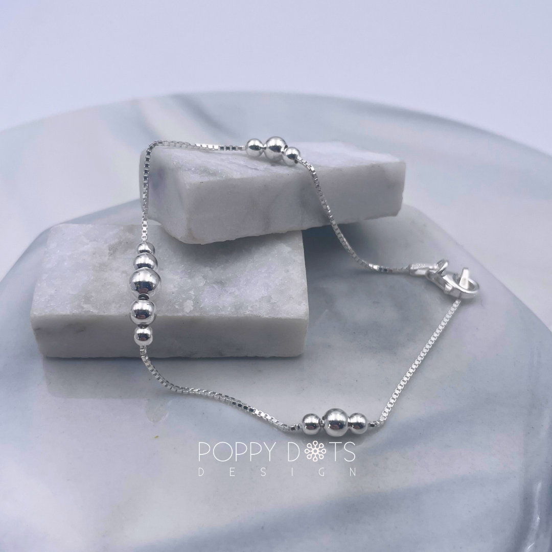 Sterling Silver Ball Bracelet Sterling Silver Bracelets South Africa Poppy Dots Design