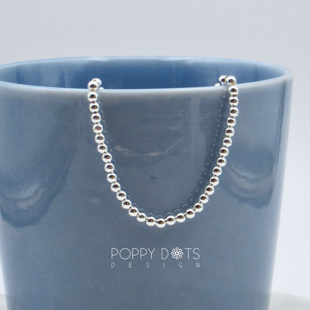 Sterling Silver Classic Ball Bracelet