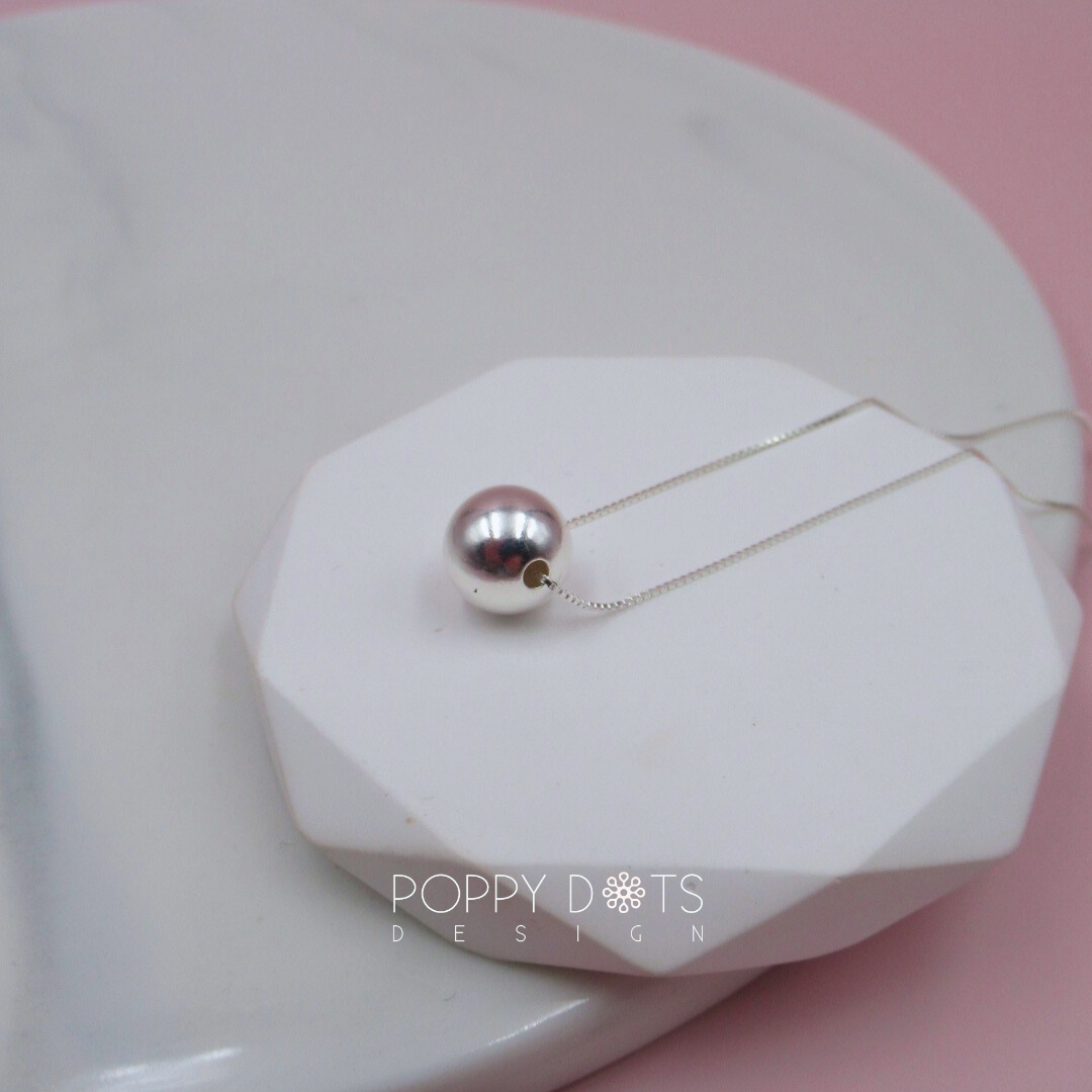 Classic Sterling Silver Ball Necklace