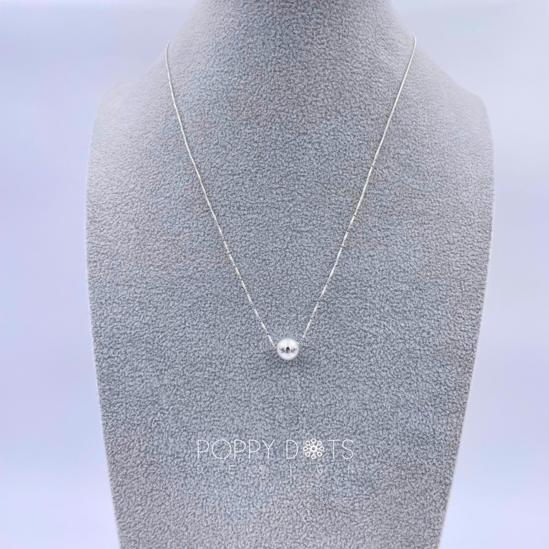 Classic Sterling Silver Ball Necklace