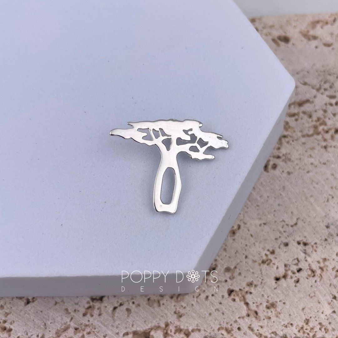 Sterling Silver Baobab Tree Pendant