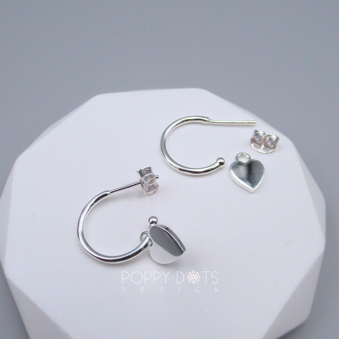 Sterling Silver Pretty Woman Love Hoops