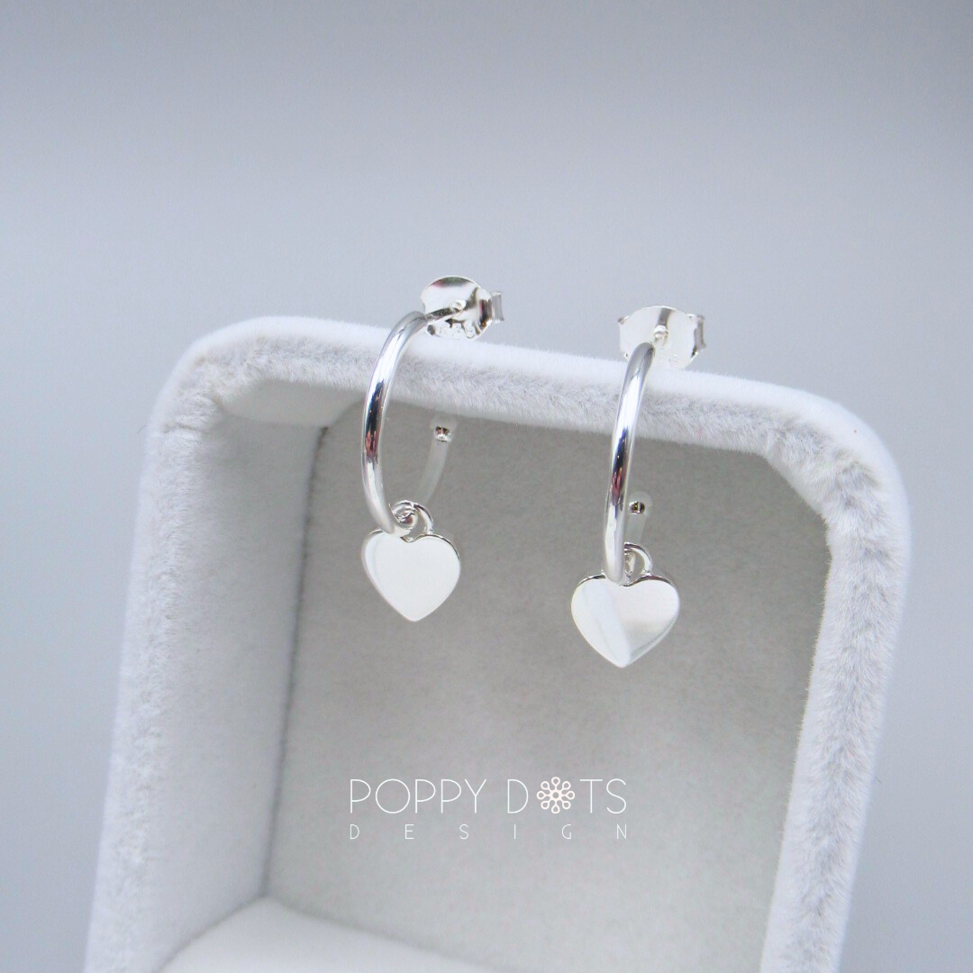 Sterling Silver Pretty Woman Love Hoops