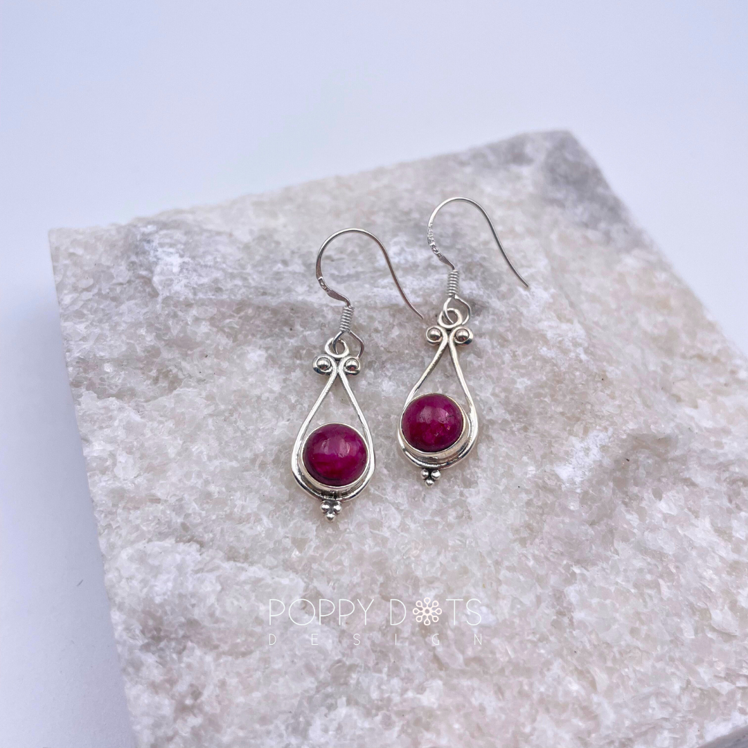 Rubellite earrings on sale