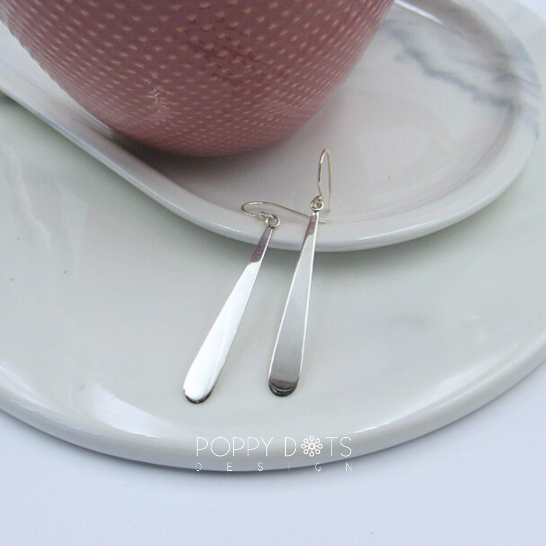 Sterling Silver Skinny Tall Earrings