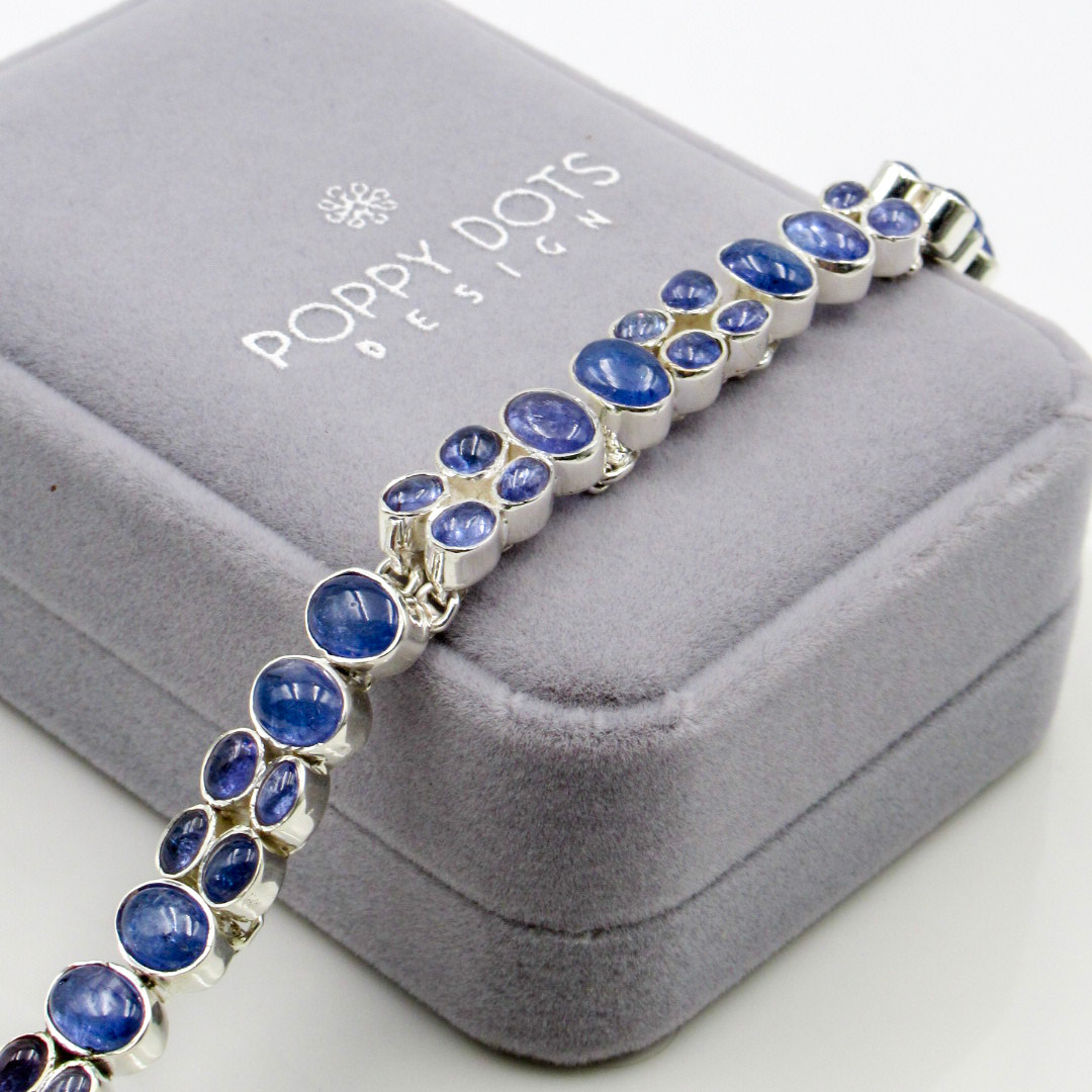 Deluxe Sterling Silver Tanzanite Bracelet