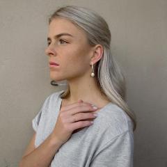 Sterling Silver Oceano Pearl Drop Earrings