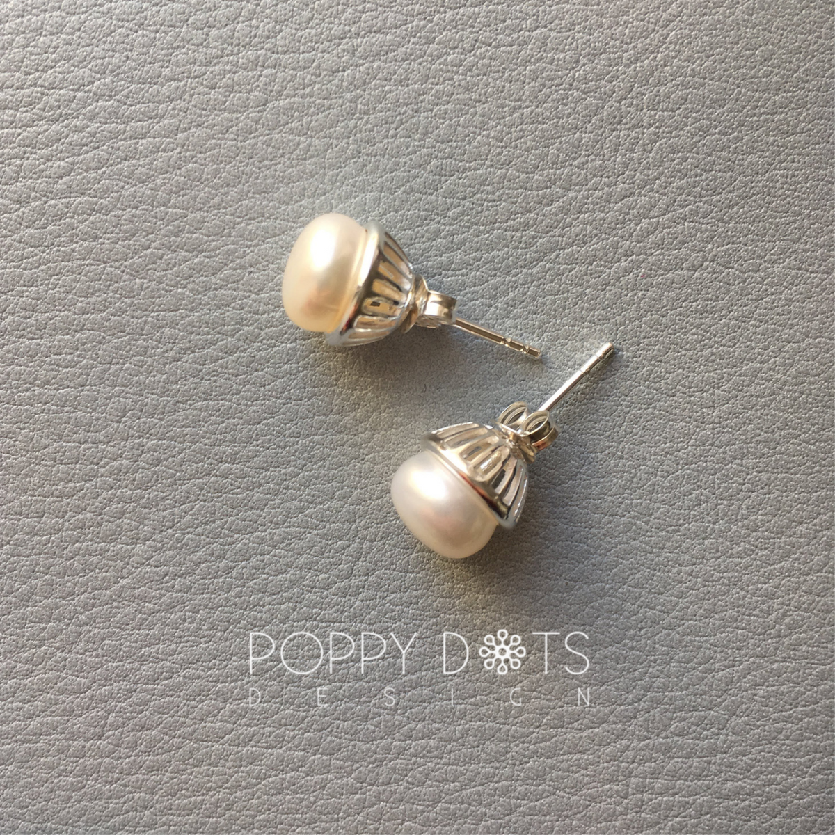 Sterling Silver La Perla Pearl Studs