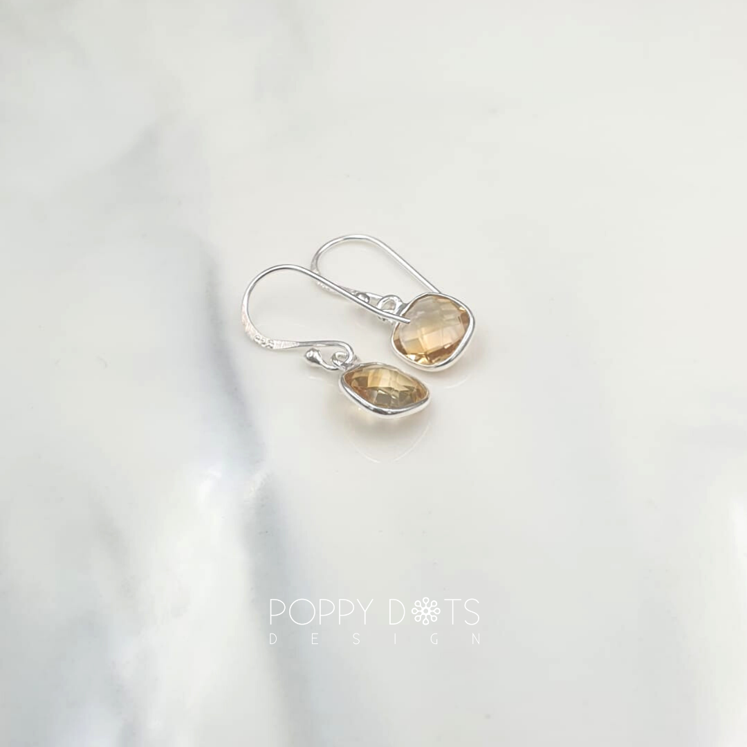 Sterling Silver Citrine Earrings