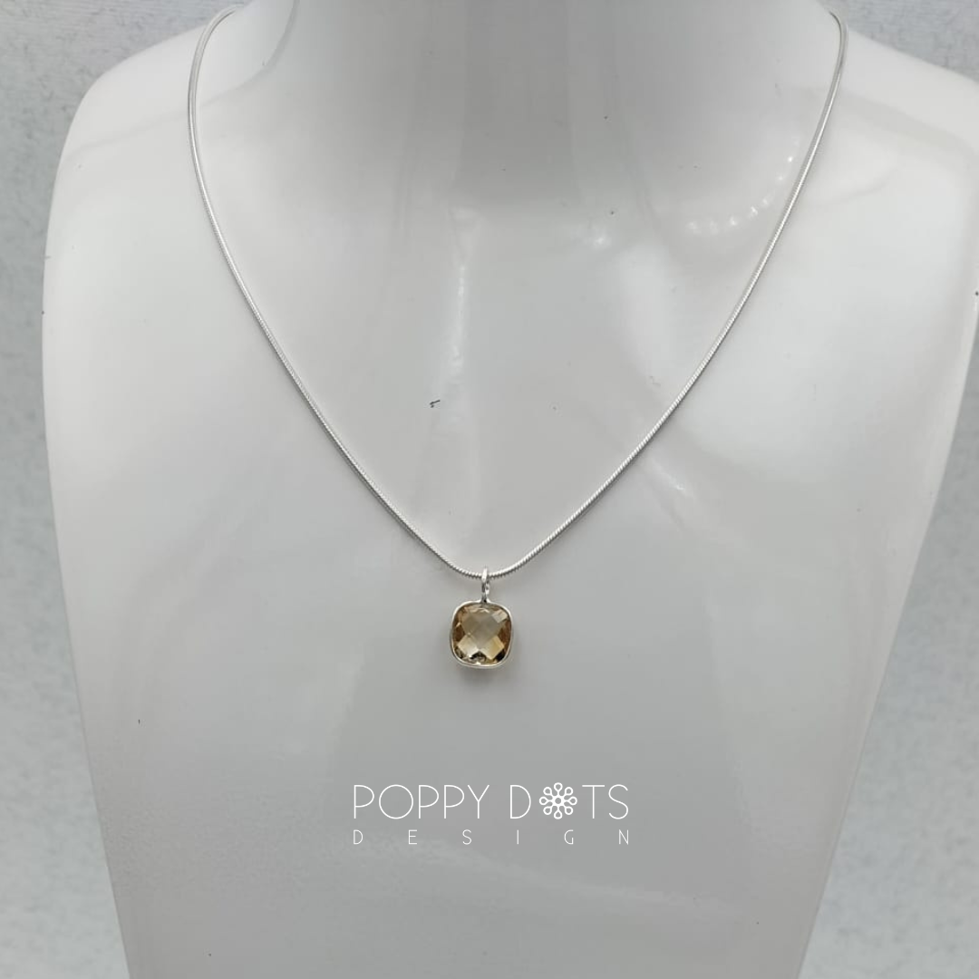 Sterling Silver Citrine Pendant
