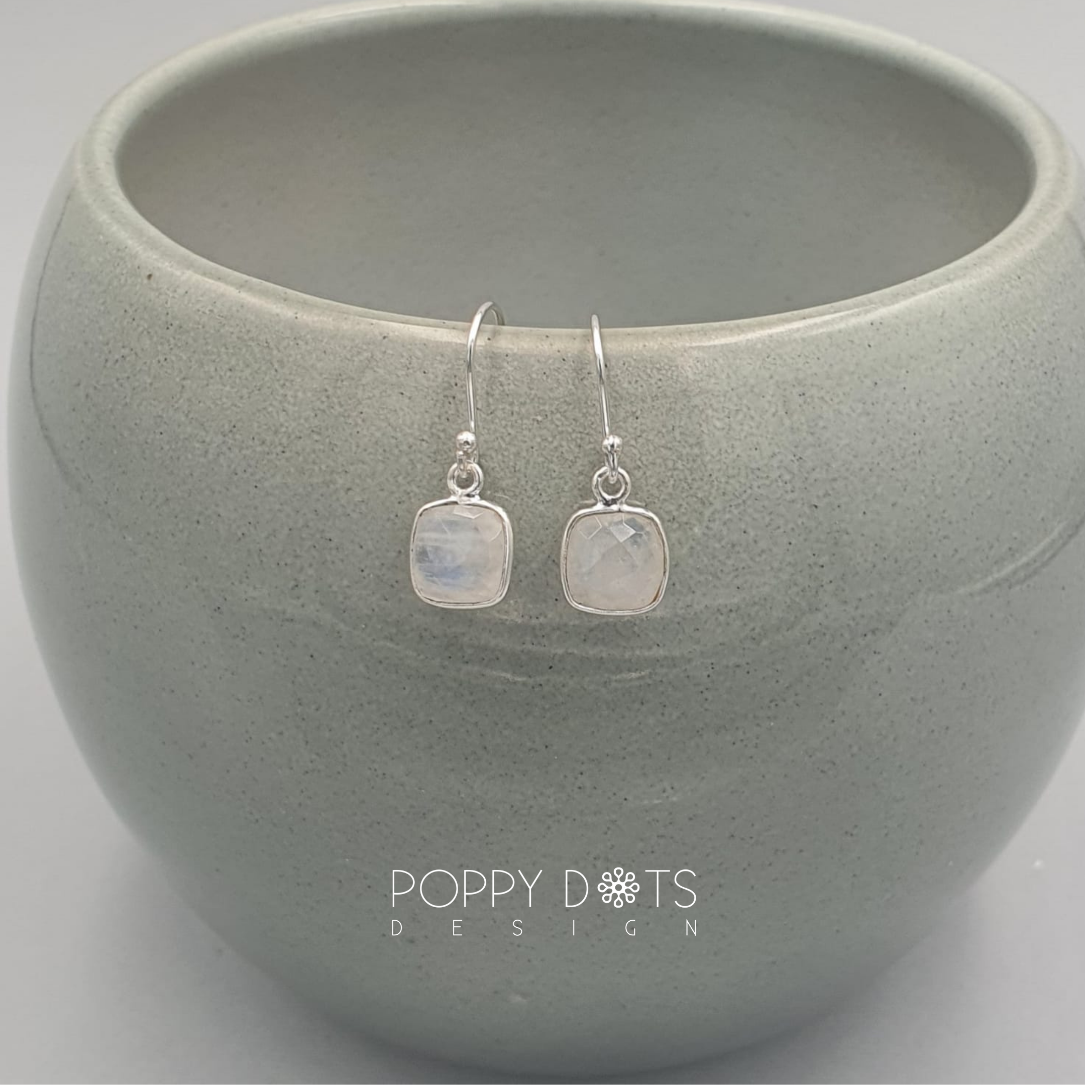 Sterling Silver Moonstone Earrings