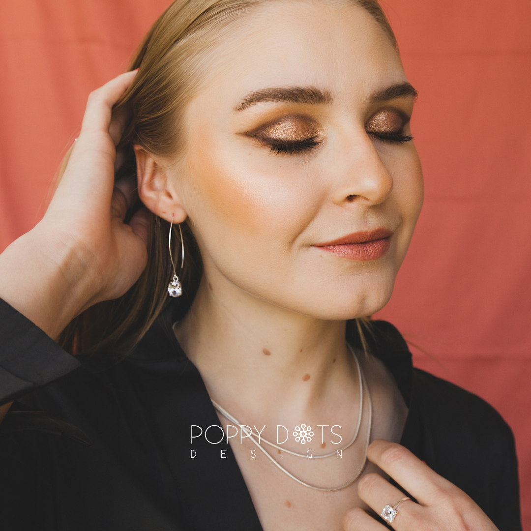 Sterling Silver & Square Zirconia Ring