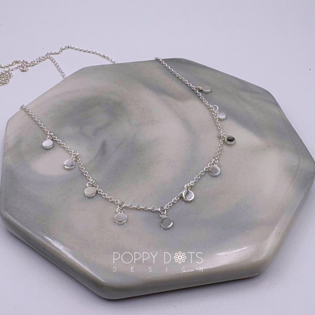 Sterling Silver Fine Disk Necklace