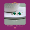 The Duchess: Green Onyx & Crystal Gold-Plated Sterling Silver Earrings