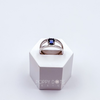 Sterling Silver Double Band Tanzanite Ring