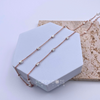 Sterling Silver & Rose Gold 50 cm dottie chain