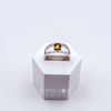 Sterling Silver Double Band Citrine Quartz Ring