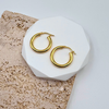 Gold plated Sterling Silver Hoops