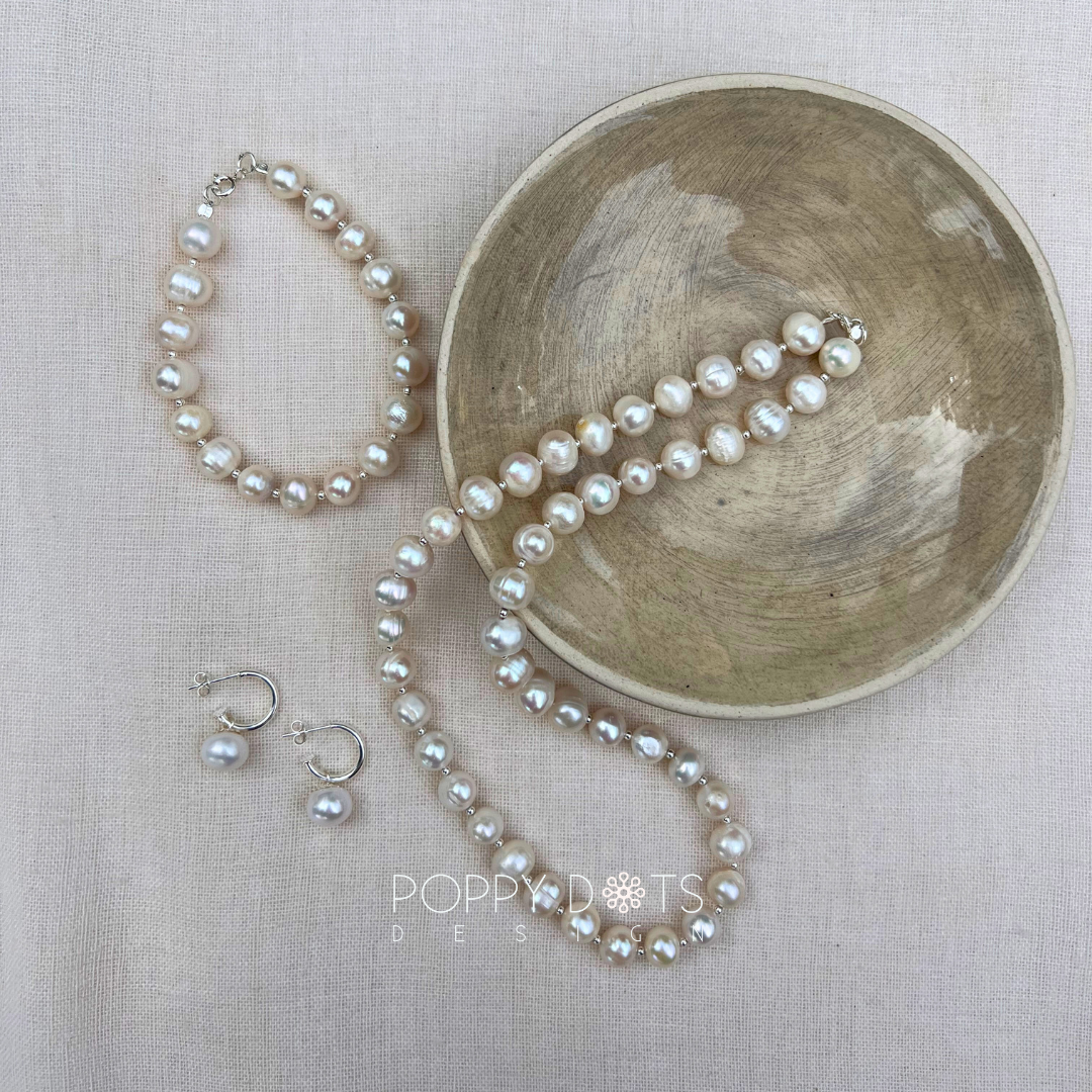 Sterling Silver Classic Freshwater Pearl Necklace