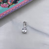 Sterling Silver Zirconia Teardrop Pendant