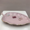 Load image into Gallery viewer, Ceramic Pink Leaf Plate