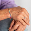 Luxurious Sterling Silver Rainbow Zirconia Tennis Bracelet