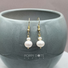 Load image into Gallery viewer, 14ct Gold Plated Double Freshwater Pearl Earrings