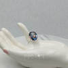 Luxurious Sterling Silver Oval Mystic Topaz Ring