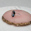 Luxurious Sterling Silver Oval Mystic Topaz Ring