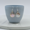 Luxurious Sterling Silver Freshwater Coin Pearl Earrings