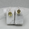 Luxurious Sterling Silver Oval Lemon Quartz Earrings