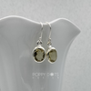 Luxurious Sterling Silver Oval Lemon Quartz Earrings