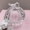 Round Glass Birdy Container