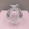 Round Glass Birdy Container