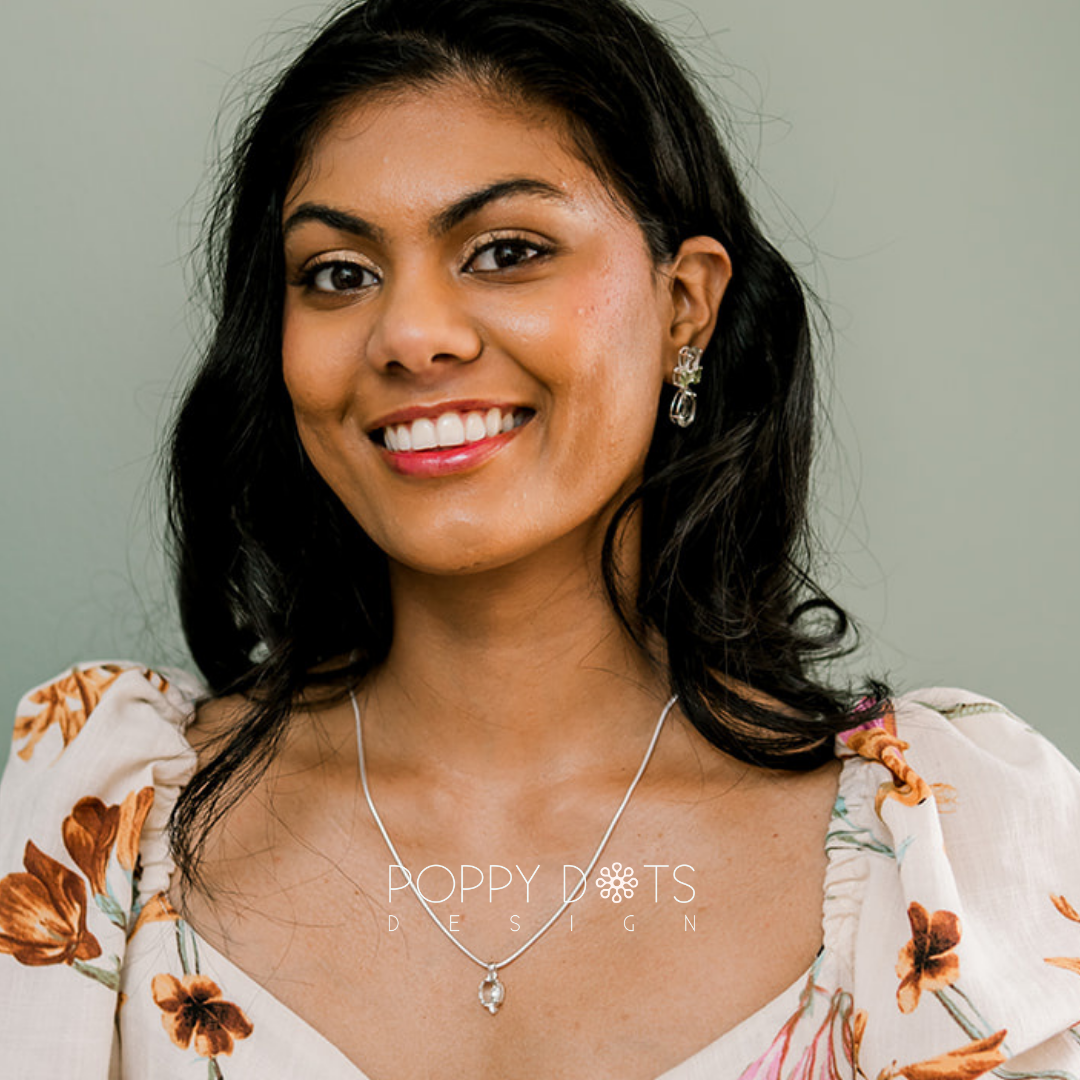 Superlux Sterling Silver Teardrop Green Amethyst and Peridot Cluster Stud Earrings