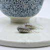 Sterling Silver Arabesque Teardrop Earrings
