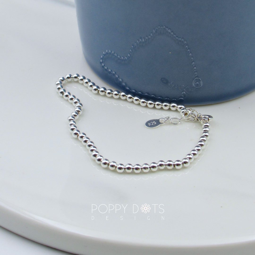Sterling Silver Classic Ball Bracelet