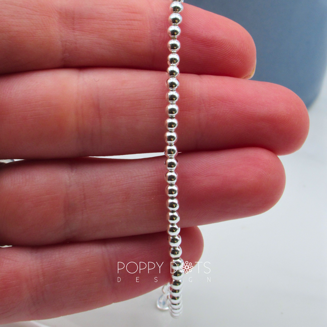 Sterling Silver Classic Ball Bracelet
