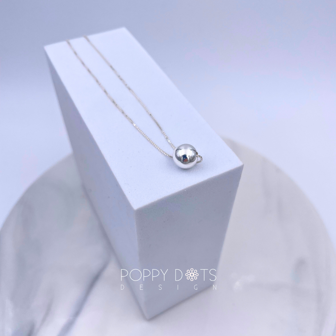 Classic Sterling Silver Ball Necklace