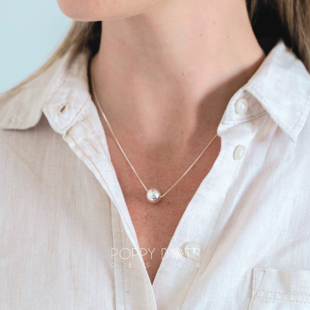 Classic Sterling Silver Ball Necklace