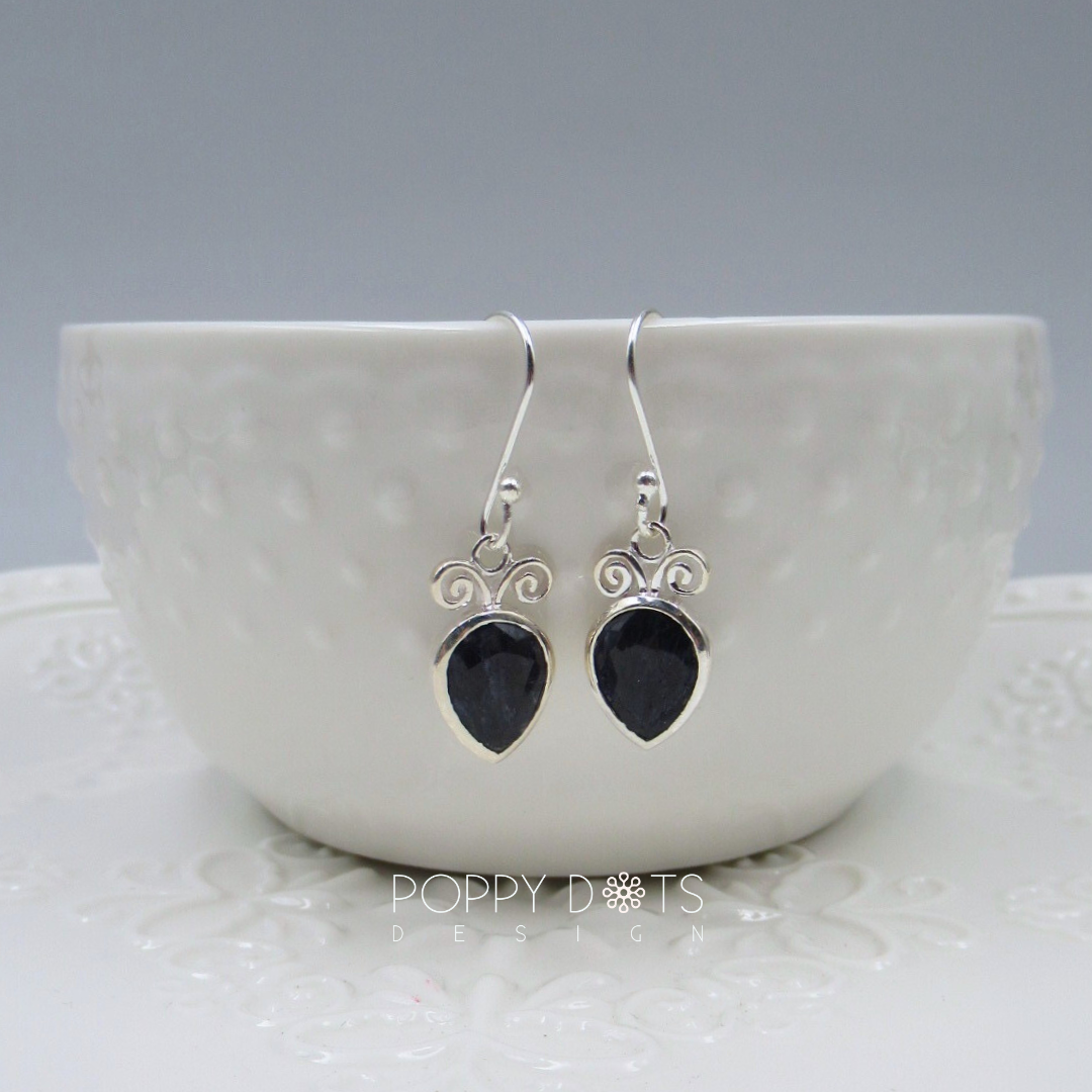 Sterling Silver Black Onyx Delight Earrings