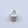 Sterling Silver Split Band Blue Topaz Trillion Ring