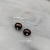 Sterling Silver Brown Freshwater Pearl Earrings