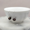 Sterling Silver Brown Freshwater Pearl Earrings