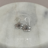 Load image into Gallery viewer, Sterling Silver Cherry Blossom Disk Earrings